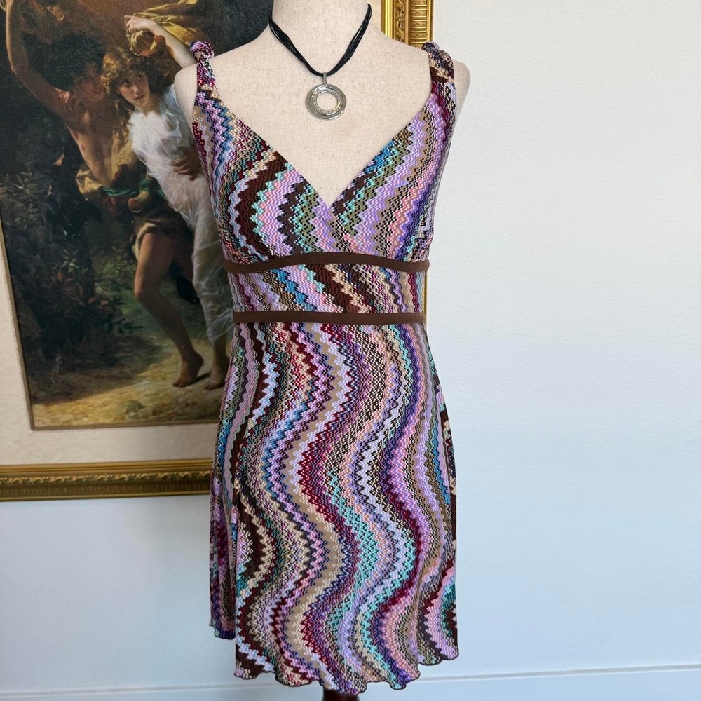 Whismi Y2K Funky Dress with Tie Back